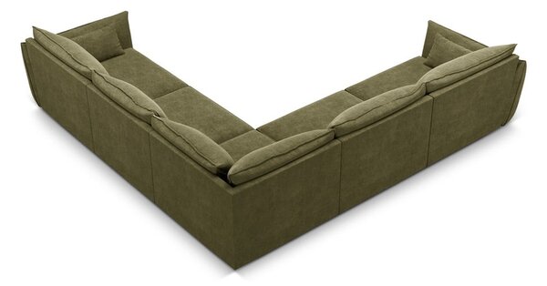 Zelená rohová pohovka (variabilná) Vanda - Mazzini Sofas