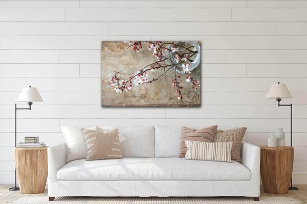 Impresi Obraz Ružové kvety vo váze - 60 x 40 cm