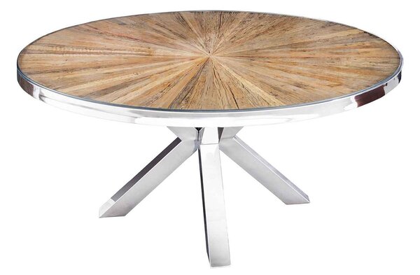 Okrúhly jedálenský stôl Shark 140 cm teak