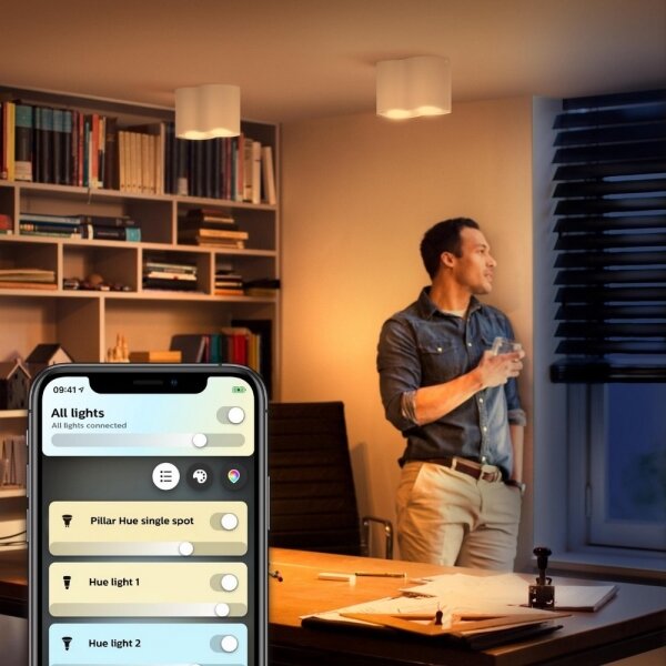 Philips - LED Stmievateľné bodové svietidlo Hue PILLAR 2xGU10/4,2W/230V + DO biela