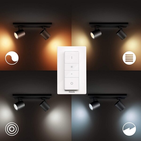 Philips - LED Stmievateľné bodové svietidlo Hue RUNNER 2xGU10/4,2W/230V + DO biela