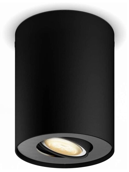 Philips - LED Stmievateľné bodové svietidlo Hue PILLAR 1xGU10/4,2W/230V + DO čierna