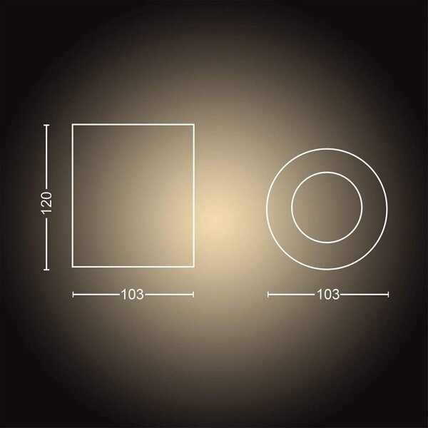 Philips - LED Stmievateľné bodové svietidlo Hue PILLAR 1xGU10/4,2W/230V + DO biela