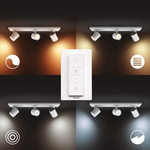 Philips - LED Stmievateľné bodové svietidlo Hue RUNNER 3xGU10/4,2W/230V + DO biela