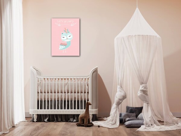 Impresi Obraz Let's go party owl - 30 x 40 cm