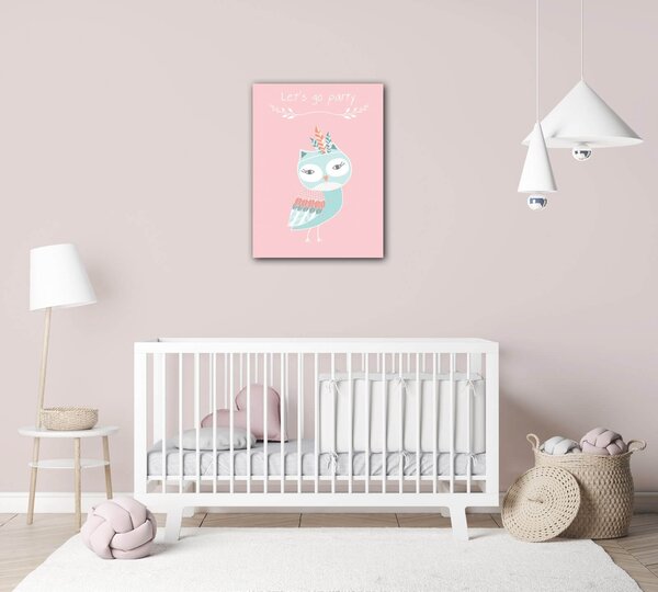 Impresi Obraz Let's go party owl - 30 x 40 cm