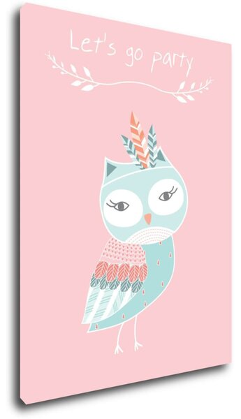 Impresi Obraz Let's go party owl - 30 x 40 cm