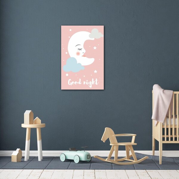 Impresi Obraz Good night pink moon - 20 x 30 cm