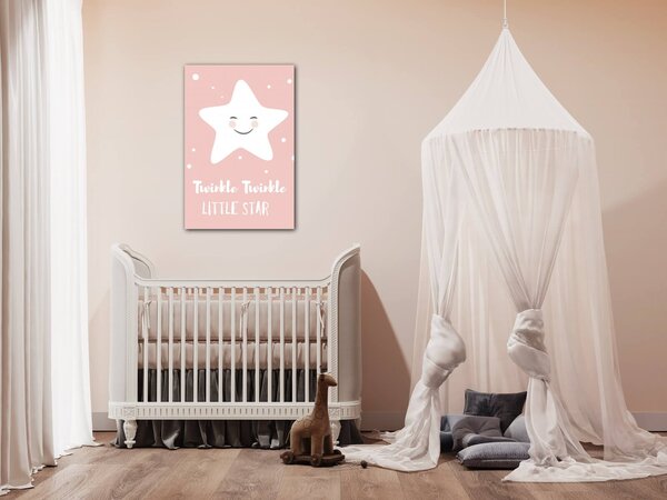 Impresi Obraz Pink twinkle twinkle little star - 20 x 30 cm