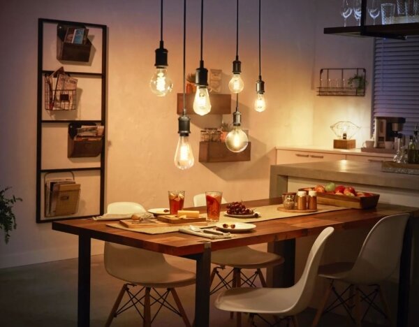 LED Stmievateľná žiarovka Philips Hue WHITE FILAMENT ST64 E27/7W/230V 2100K