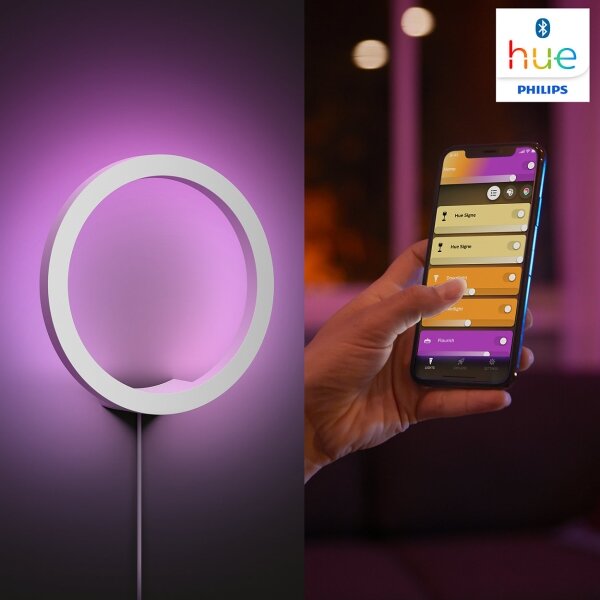 Philips 40901/31/P9-LED RGBW Stmievateľné nástenné svietidlo Hue SANA LED/20W/230V
