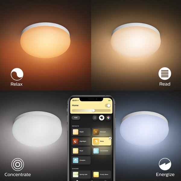 Philips 40905/31/P9 - LED RGBW Stropné svietidlo Hue FLOURISH LED/32W/230V