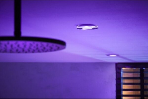 Philips-SADA 3xLED RGB Stmievateľné podhľadové svietidlo Hue 1xGU10/5,7W/230V IP44