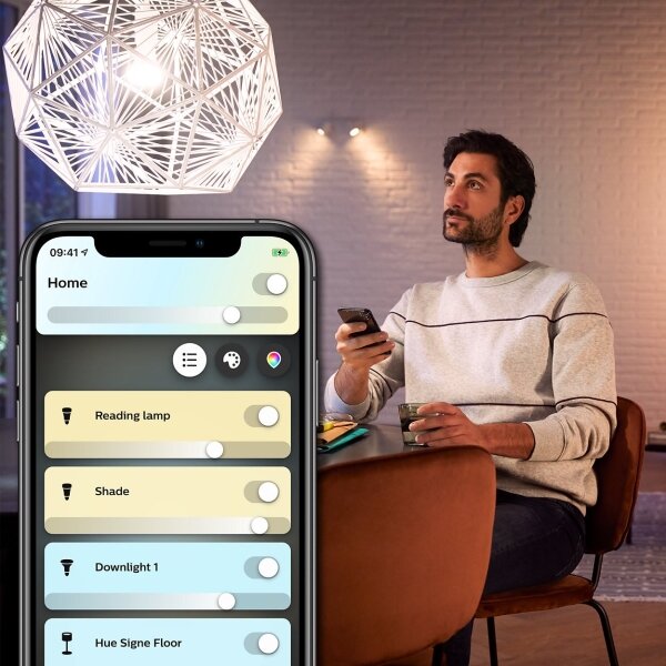 SADA 2x LED Stmievateľná žiarovka Philips Hue WHITE B39 E14/4W/230V 2200K-6500K