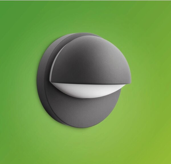 Philips - Vonkajšie nástenné svietidlo JUNE 1xE27/12W/230V IP44 antracit