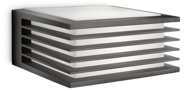 Philips - Vonkajšie nástenné svietidlo SHADES 1xE27/15W/230V IP44 antracit