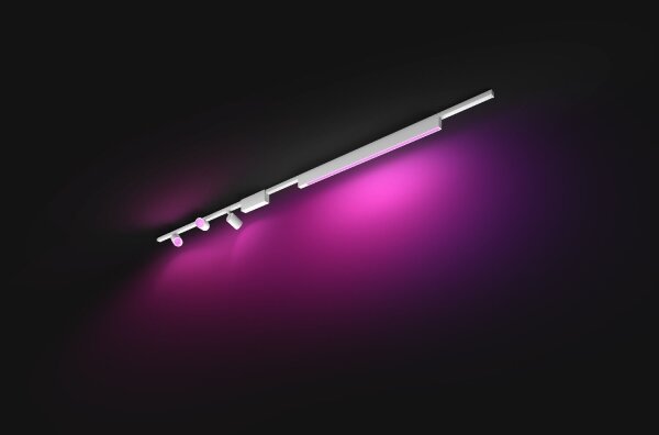Philips-SADA 4xLED RGB Stmievateľné svietidlo do lištového systému Hue LED RGB/44,6W/230V