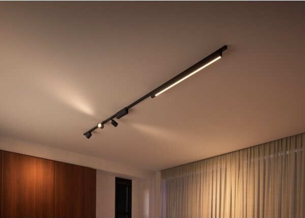 Philips-SADA 4xLED RGB Stmievateľné svietidlo do lištového systému Hue LED RGB/44,6W/230V
