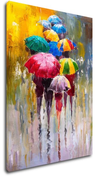 Impresi Obraz Farebné dáždniky - 50 x 70 cm