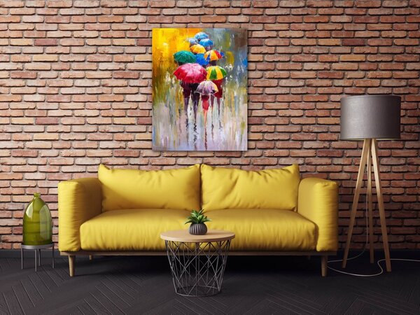 Impresi Obraz Farebné dáždniky - 70 x 90 cm