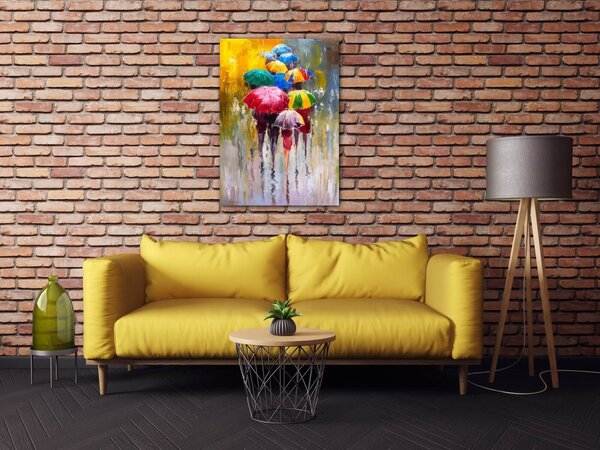 Impresi Obraz Farebné dáždniky - 50 x 70 cm