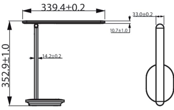 Philips - LED Dotyková stolná lampa IVORY LED/5W/5V 2700/3600/5000K CRI 90