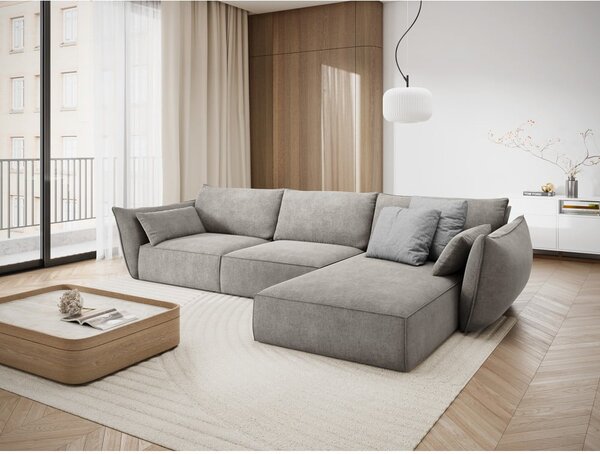 Svetlosivá rohová pohovka (pravý roh) Vanda - Mazzini Sofas