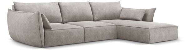 Svetlosivá rohová pohovka (pravý roh) Vanda - Mazzini Sofas