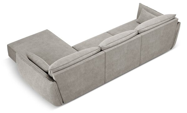 Svetlosivá rohová pohovka (pravý roh) Vanda - Mazzini Sofas