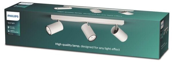 Philips - Bodové svietidlo KOSIPO 3xGU10/5,5W/230V biela