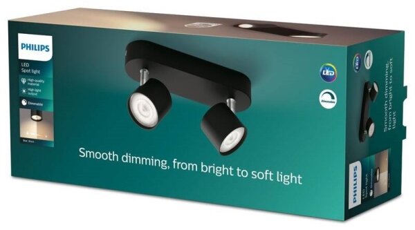 Philips - LED Stmievateľné bodové svietidlo STAR 2xLED/4,5W/230V