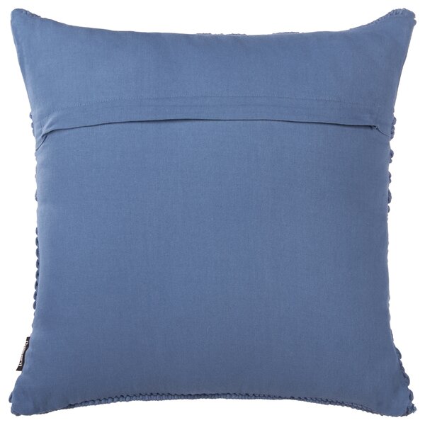 Sada 2 dekoratívnych vankúšov modrá bavlnená makramé 45 x 45 cm boho retro dekoratívne doplnky