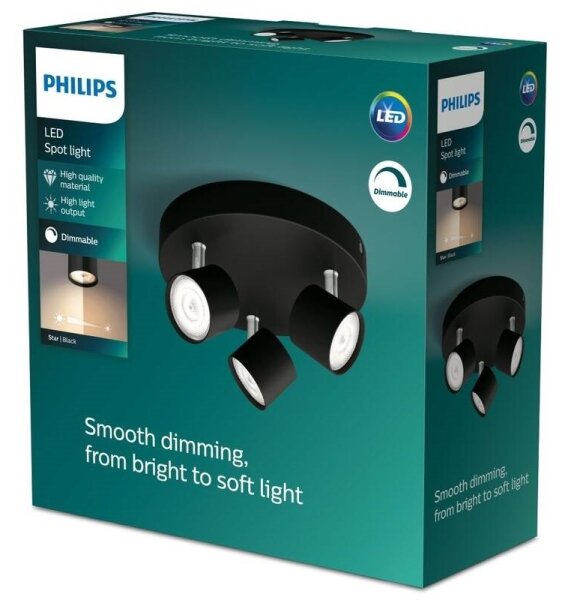 Philips - LED Stmievateľné bodové svietidlo STAR 3xLED/4,5W/230V