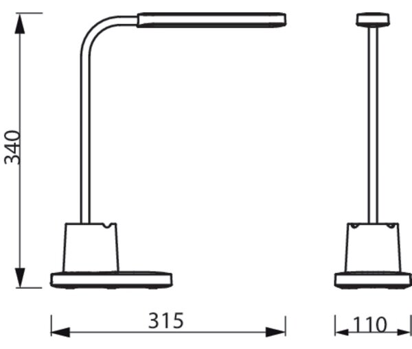 Philips - LED Stmievateľná dotyková stolná lampa BUCKET LED/7W/5V 1800 mAh CRI 90