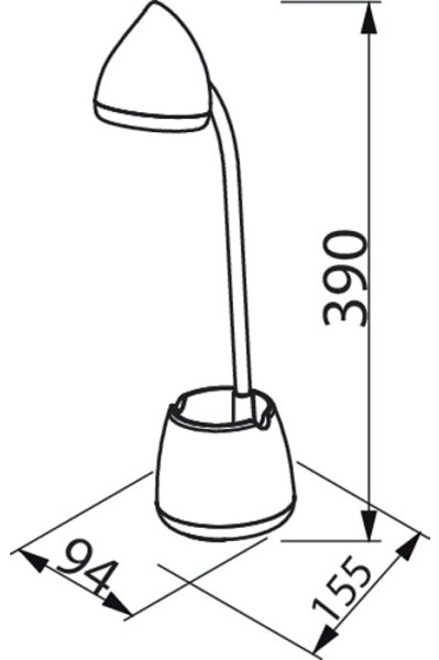 Philips - LED Dotyková stolná lampa HAT LED/4,5W/5V 3000/4000/5700K CRI 90