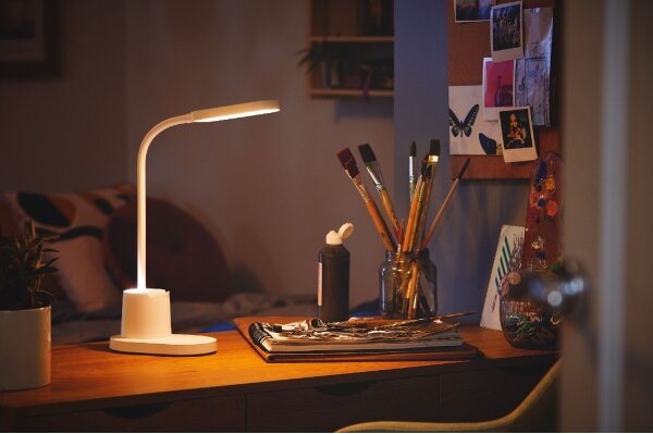 Philips - LED Stmievateľná dotyková stolná lampa BUCKET LED/7W/5V 1800 mAh CRI 90