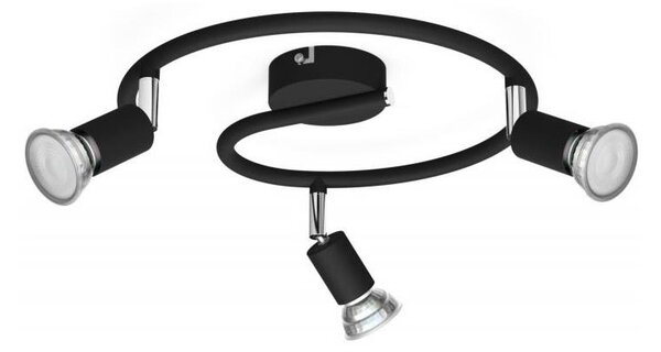 Philips - Bodové svietidlo LIMBALI 3xGU10/50W/230V čierna