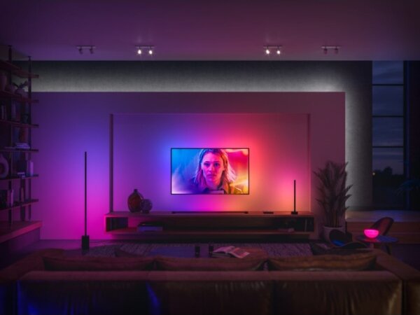 Philips - LED RGB Stmievateľná stolná lampa Hue LED/12W/230V 2000-6500K čierna