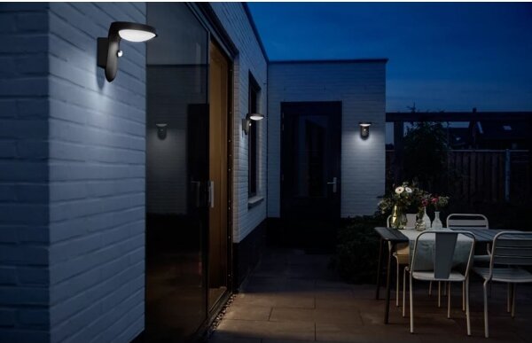 Philips - LED Vonkajšie nástenné svietidlo so senzorom TYLA LED/9W/230V 4000K IP44