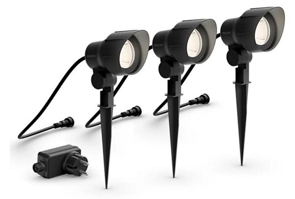 Philips -SADA 3x LED Vonkajšie bodové svietidlo GARDENLINK LED/6W/230V 2700K IP44