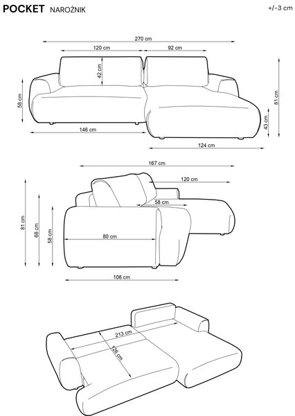 PROFI Sedacia súprava POCKET M