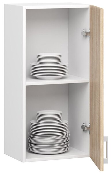Ak furniture Kuchynská závesná skrinka Š 40cm D1 H720 Artus biela/sonoma