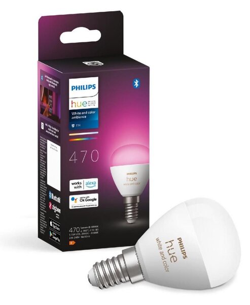 LED RGBW Stmievateľná žiarovka Philips Hue WACA P45 E14/5,1W/230V 2000-6500K