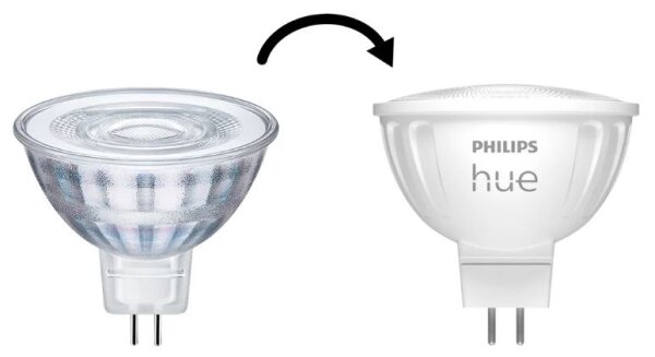LED Stmievateľná žiarovka Philips Hue WA GU5,3/MR16/5,1W/12V 2200-6500K
