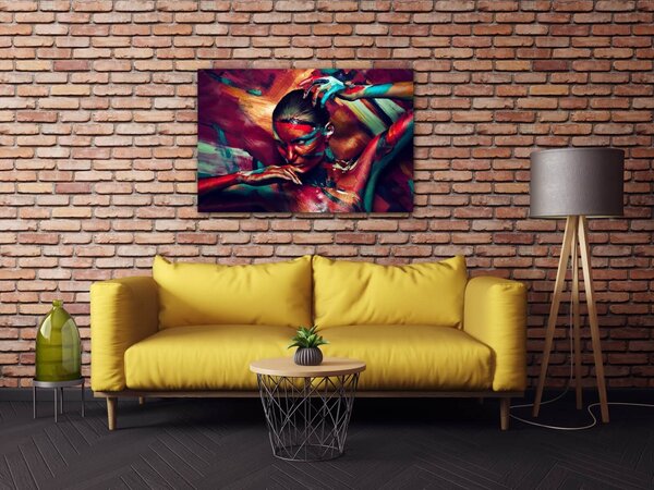 Impresi Obraz Farebný portrét ženy - 60 x 40 cm