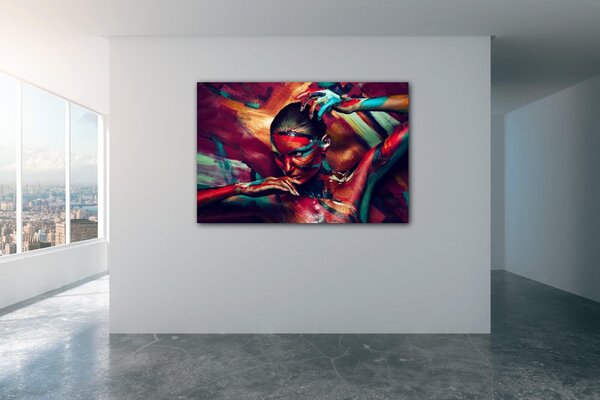 Impresi Obraz Farebný portrét ženy - 60 x 40 cm