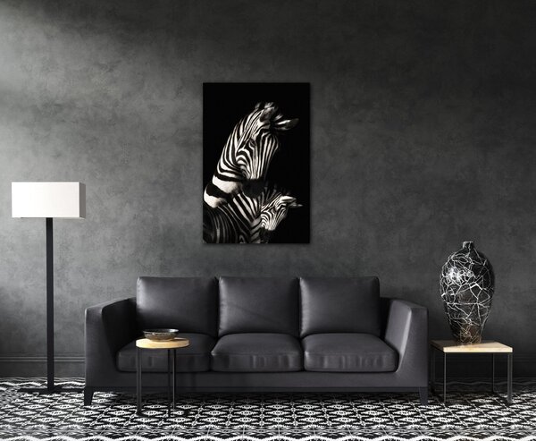 Impresi Obraz Zebry čiernobiele - 40 x 60 cm