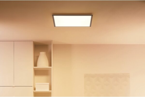 WiZ - LED Stmievateľné stropné svietidlo SUPERSLIM LED/36W/230V čierna Wi-Fi