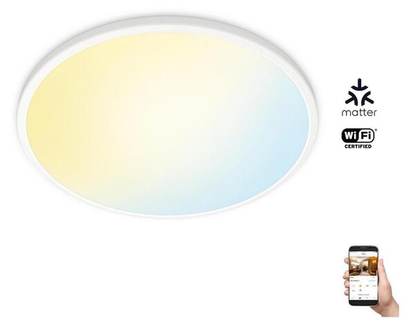 WiZ - LED Stmievateľné stropné svietidlo SUPERSLIM LED/32W/230V biela Wi-Fi