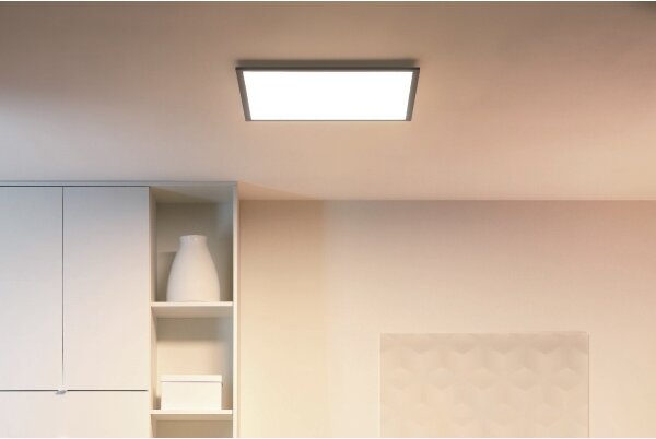 WiZ - LED Stmievateľné stropné svietidlo SUPERSLIM LED/36W/230V čierna Wi-Fi